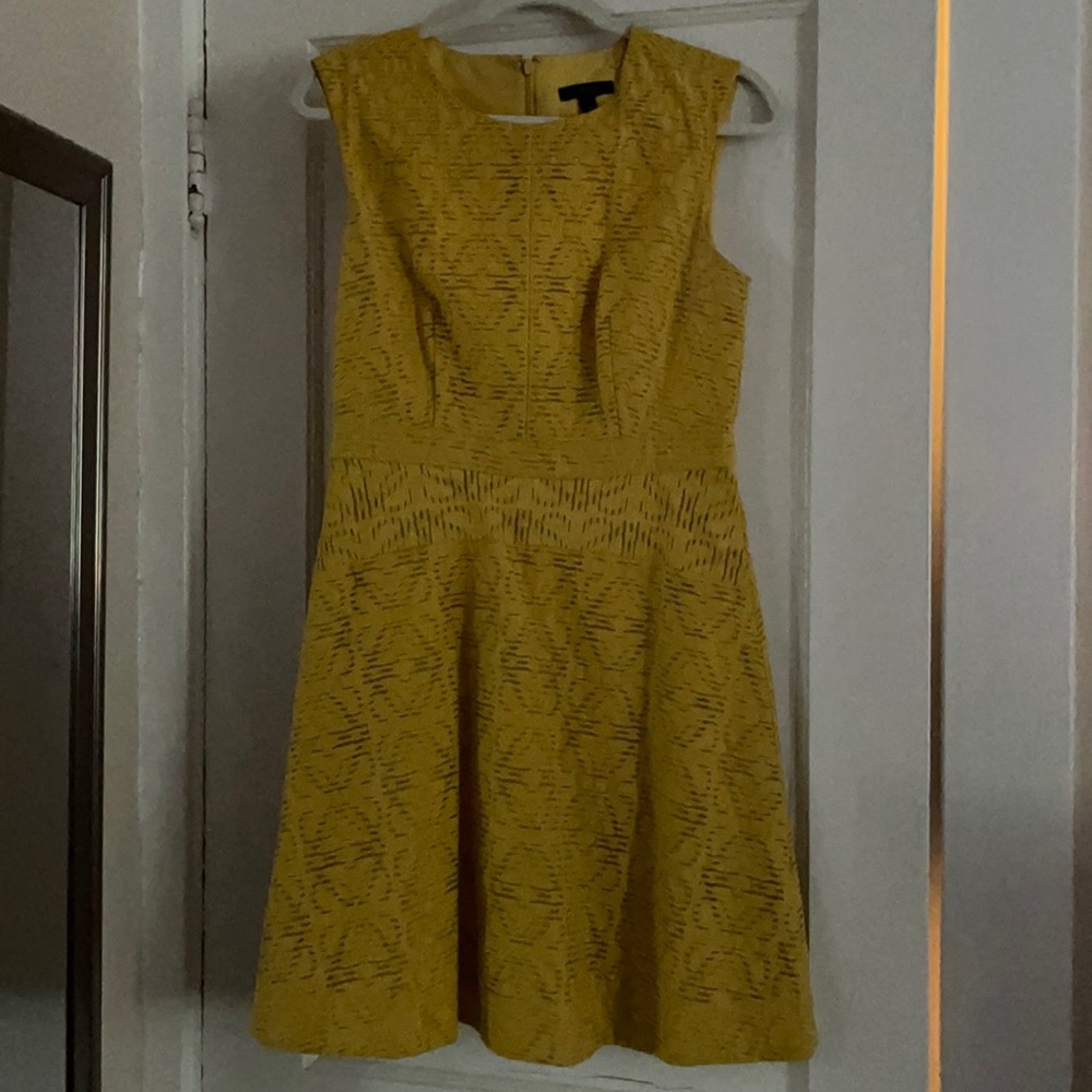 J Crew Yellow/Gold Sheath Dress